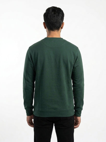 Dark Teal Fleece Sweatshirt – Classic Crew Neck