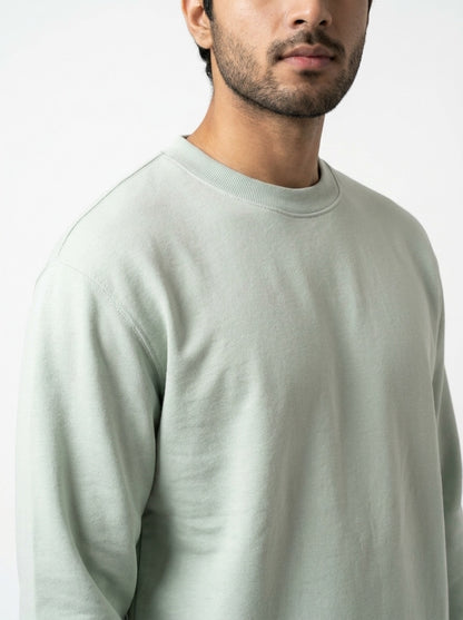 Light Warm Gray Sweatshirt – Poly Viscose Crew Neck | MSW-003