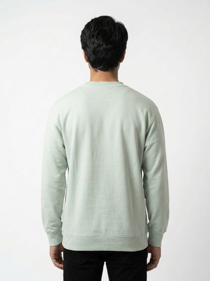 Light Warm Gray Sweatshirt – Poly Viscose Crew Neck | MSW-003