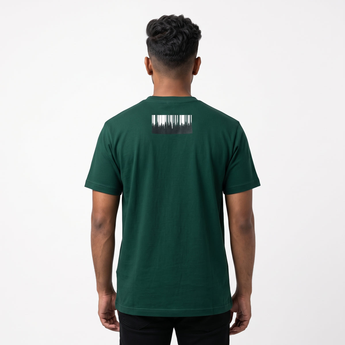 TS-005 Deep Sea Green Printed T-Shirt