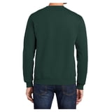 Deep Forest Green Fleece Crew Neck Sweatshirt for Men